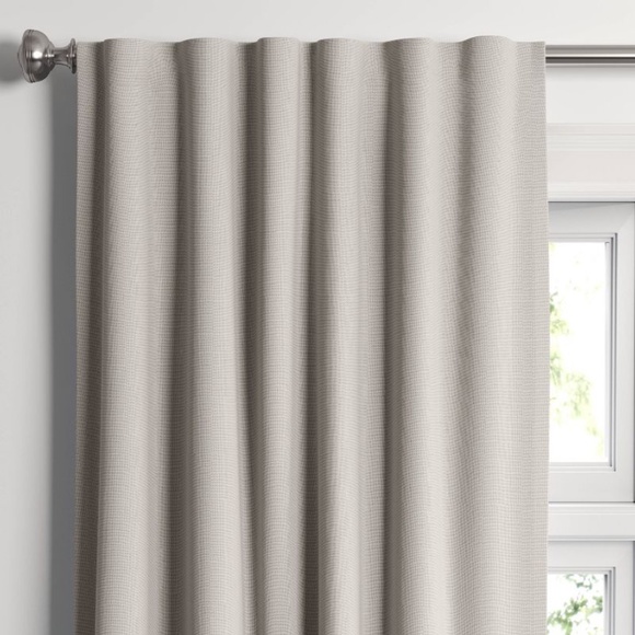 threshold linen aruba gray blackout curtain 50"W x 84"L - Picture 1 of 10